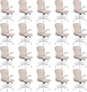 ErGear Drafting Chair,Tall Office Chair with Flip-Up Armrests, High Desk Chair Adjustable Height and Adjustable Footrest Ring, Ergonomic Standing Desk Chair with Lumbar Support, Khaki,20 Pack ErGear Drafting Chair,Tall Office Chair with Flip-Up Armrests, High Desk Chair Adjustable Height and Adjustable Footrest Ring, Ergonomic Standing Desk Chair with Lumbar Support, Khaki,20 Pack
