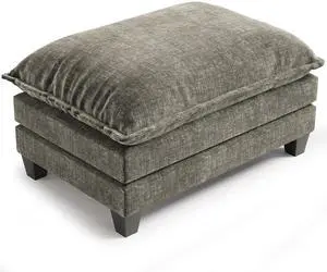 Amada Ottoman for Modular Sectional Cloud Sofa, Chenille Deep Seat Movable Couch Stool with Thick 2-Layer Cushion for for Apartment, Living Room and Bedroom, Light Greenish Gray Amada Ottoman for Modular Sectional Cloud Sofa, Chenille Deep Seat Movable Couch Stool with Thick 2-Layer Cushion for for Apartment, Living Room and Bedroom, Light Greenish Gray