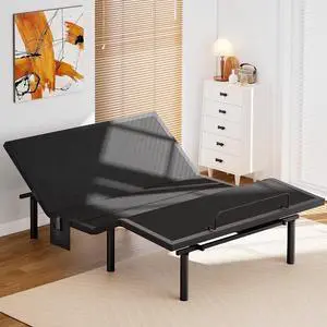 Amada Full Adjustable Bed Frame, Electric Base with Wireless Remote, 4 USB Ports, LED Night Light, Head & Foot Incline, Zero Gravity, Anti-Snore - 01B-F Amada Full Adjustable Bed Frame, Electric Base with Wireless Remote, 4 USB Ports, LED Night Light, Head & Foot Incline, Zero Gravity, Anti-Snore - 01B-F
