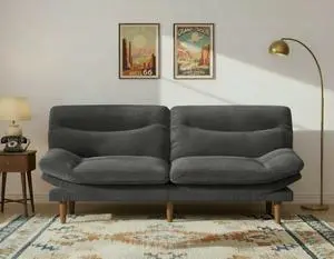 66Futon Sofa Bed,3-in-1 Futon Couch w/Adjustable Backrest & Armrests, Convertible Sleeper Sofa Bed, Small Folding Sleeper Recliner w/Removable Cushion for Apartment, Living Room,Office (66in,Grey) 66Futon Sofa Bed,3-in-1 Futon Couch w/Adjustable Backrest & Armrests, Convertible Sleeper Sofa Bed, Small Folding Sleeper Recliner w/Removable Cushion for Apartment, Living Room,Office (66in,Grey)