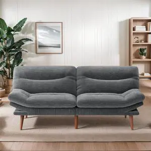 75Futon Sofa Bed,3-in-1 Futon Couch w/Adjustable Backrest & Armrests, Convertible Sleeper Sofa Bed, Small Folding Sleeper Recliner w/Removable Cushion for Apartment, Living Room,Office (75in,Grey) 75Futon Sofa Bed,3-in-1 Futon Couch w/Adjustable Backrest & Armrests, Convertible Sleeper Sofa Bed, Small Folding Sleeper Recliner w/Removable Cushion for Apartment, Living Room,Office (75in,Grey)