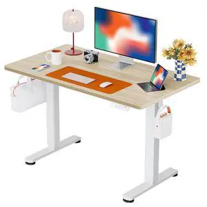 ErGear Height Adjustable Electric Standing Desk, 40 x 24 Inches Sit Stand up Desk, Memory Computer Home Office Desk, Natural ErGear Height Adjustable Electric Standing Desk, 40 x 24 Inches Sit Stand up Desk, Memory Computer Home Office Desk, Natural