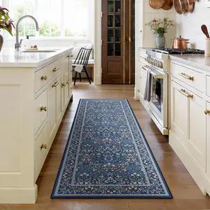 AMADA HOMEFURNISHING Washable Runner Rugs for Hallway, 2x6 Kitchen Rug, Non-Slip & Low-Profile Area Rug, Soft Floral Rug with Durable Edge Binding, Rugs for Entryway Bedroom Kitchen Laundry Bathroom AMADA HOMEFURNISHING Washable Runner Rugs for Hallway, 2x6 Kitchen Rug, Non-Slip & Low-Profile Area Rug, Soft Floral Rug with Durable Edge Binding, Rugs for Entryway Bedroom Kitchen Laundry Bathroom