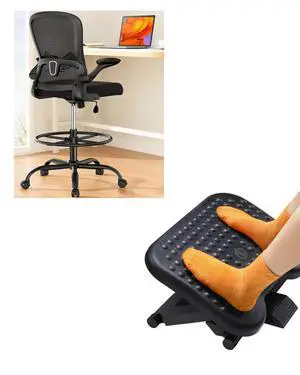 ErGear Drafting Chair, Under Desk Foot Rest ErGear Drafting Chair, Under Desk Foot Rest