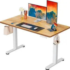 ErGear Height Adjustable Electric Standing Desk, 48 x 24 Inches Sit Stand up Desk, Memory Computer Home Office Desk, Light Vintage Brown ErGear Height Adjustable Electric Standing Desk, 48 x 24 Inches Sit Stand up Desk, Memory Computer Home Office Desk, Light Vintage Brown
