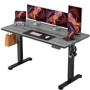 ErGear Height Adjustable Electric Standing Desk, 55 x 28 Inches Sit Stand up Desk, Memory Computer Home Office Desk, Grey ErGear Height Adjustable Electric Standing Desk, 55 x 28 Inches Sit Stand up Desk, Memory Computer Home Office Desk, Grey