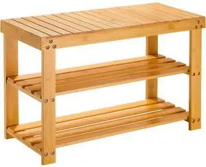 Pipishell Bamboo Shoe Rack Bench & Coat rack Pipishell Bamboo Shoe Rack Bench & Coat rack