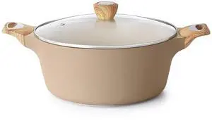 Ceramic Nonstick Stock Pot with Lid, 2.6/4.5/6.6/8.5/11 QT Soup Pot Casserole Pot, Non-toxic Healthy Pasta Pot, Large Cooking Pot Stew Pot, Induction Compatible, PFOA PFAS PTFE Free, Taupe Ceramic Nonstick Stock Pot with Lid, 2.6/4.5/6.6/8.5/11 QT Soup Pot Casserole Pot, Non-toxic Healthy Pasta Pot, Large Cooking Pot Stew Pot, Induction Compatible, PFOA PFAS PTFE Free, Taupe