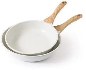 Nonstick Frying Pan Skillets, White Ceramic Coating Omelette Pans, Healthy Cookware Chef's Pan, Free of Intentionally Added PTFE & PFAS (10+12 Inch) Nonstick Frying Pan Skillets, White Ceramic Coating Omelette Pans, Healthy Cookware Chef's Pan, Free of Intentionally Added PTFE & PFAS (10+12 Inch)