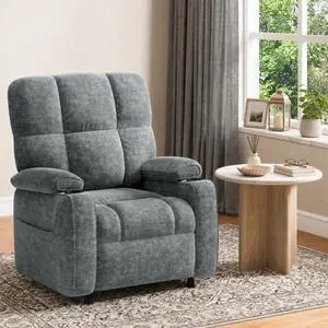 Pipishell Power Recliner Chair for Adults, One-Touch Synchronized Reclining, Oeko-TEX Chenille Fabric Electric Recliner with Remote USB Ports, Cup Holder & Side Pockets, for Living Room & Bedroom Pipishell Power Recliner Chair for Adults, One-Touch Synchronized Reclining, Oeko-TEX Chenille Fabric Electric Recliner with Remote USB Ports, Cup Holder & Side Pockets, for Living Room & Bedroom
