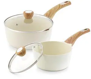 2.0 & 3.0 Quart Ceramic Sauce Pan Sets with Lid, Cooking Pots Set, Nonstick Saucepan Set with Pour Spout, Small Kitchen Pot, Non toxic Saucepot, Induction Comptable, PFOA PTFE PFAS Free 2.0 & 3.0 Quart Ceramic Sauce Pan Sets with Lid, Cooking Pots Set, Nonstick Saucepan Set with Pour Spout, Small Kitchen Pot, Non toxic Saucepot, Induction Comptable, PFOA PTFE PFAS Free