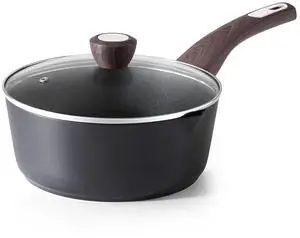 Nonstick Sauce Pan with Lid, 3.0 Quart Saucepan with Double Spout, Multipurpose Large Cooking Pot, Non toxic Kitchen Sauce Pot, Non stick Saucier Pan, Induction Comptable, PFOA Free Nonstick Sauce Pan with Lid, 3.0 Quart Saucepan with Double Spout, Multipurpose Large Cooking Pot, Non toxic Kitchen Sauce Pot, Non stick Saucier Pan, Induction Comptable, PFOA Free