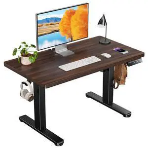 ErGear Low Height Adjustable Desk, Lifts 18.9-28.4 Inches, 35 X 20 Inches Electric Standing Desk for Kids, 4 Height Memory Settings & Storage Hooks, Home Office Computer Table & Study Desk, Walnut ErGear Low Height Adjustable Desk, Lifts 18.9-28.4 Inches, 35 X 20 Inches Electric Standing Desk for Kids, 4 Height Memory Settings & Storage Hooks, Home Office Computer Table & Study Desk, Walnut