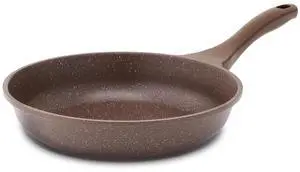 Nonstick Frying Pan Skillet, Non Stick Omelette Pan, Healthy Stone Cookware Chef's Pan PFOA Free, Toffee Brown (8 Inch) Nonstick Frying Pan Skillet, Non Stick Omelette Pan, Healthy Stone Cookware Chef's Pan PFOA Free, Toffee Brown (8 Inch)