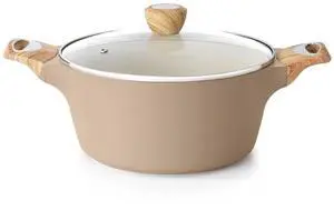Ceramic Nonstick Stock Pot with Lid, 2.6/4.5/6.6/8.5/11 QT Soup Pot Casserole Pot, Non-toxic Healthy Pasta Pot, Large Cooking Pot Stew Pot, Induction Compatible, PFOA PFAS PTFE Free, Taupe Ceramic Nonstick Stock Pot with Lid, 2.6/4.5/6.6/8.5/11 QT Soup Pot Casserole Pot, Non-toxic Healthy Pasta Pot, Large Cooking Pot Stew Pot, Induction Compatible, PFOA PFAS PTFE Free, Taupe