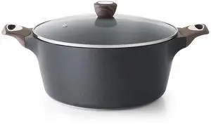 Nonstick Stock Pot with Lid, 2.6/4.5/6.6/8.5/11 QT Soup Pot Casserole Pot, Healthy Pasta Pot, Large Deep Cooking Pot, Big Sauce Pot Stew Pot, Induction Compatible, PFOA PFOS APEO Free, Black Nonstick Stock Pot with Lid, 2.6/4.5/6.6/8.5/11 QT Soup Pot Casserole Pot, Healthy Pasta Pot, Large Deep Cooking Pot, Big Sauce Pot Stew Pot, Induction Compatible, PFOA PFOS APEO Free, Black