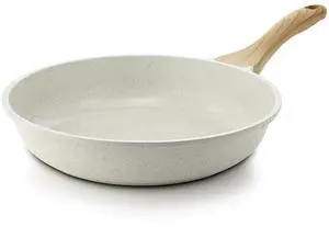Nonstick Ceramic Frying Pan Skillet, 10 Inch Omelet Pan, Healthy Non Toxic Chef Pan, Induction Pan with Heat Resistant Handle, PFAS-Free Nonstick Ceramic Frying Pan Skillet, 10 Inch Omelet Pan, Healthy Non Toxic Chef Pan, Induction Pan with Heat Resistant Handle, PFAS-Free