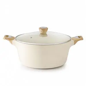 Ceramic Nonstick Stock Pot with Lid, 2.6/4.5/6.6/8.5/11 QT Soup Pot Casserole Pot, Non-toxic Healthy Pasta Pot, Large Cooking Pot Stew Pot, Induction Compatible, PFOA PFAS PTFE Free, White Ceramic Nonstick Stock Pot with Lid, 2.6/4.5/6.6/8.5/11 QT Soup Pot Casserole Pot, Non-toxic Healthy Pasta Pot, Large Cooking Pot Stew Pot, Induction Compatible, PFOA PFAS PTFE Free, White