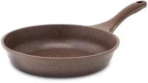 Nonstick Frying Pan Skillet, Granite Coating Omelette Pan, Healthy Stone Cookware Chef's Pan PFOA Free, Toffee Brown (11 Inch) Nonstick Frying Pan Skillet, Granite Coating Omelette Pan, Healthy Stone Cookware Chef's Pan PFOA Free, Toffee Brown (11 Inch)