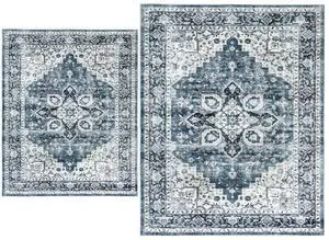 AMADA HOMEFURNISHING 8x10 and 5x7 Area Rugs Buying Together, Soft, Machine Washable, Stain-Resistant, Low-Profile Indoor Area Rugs with Non-Slip Backing & Durable Edge Binding AMADA HOMEFURNISHING 8x10 and 5x7 Area Rugs Buying Together, Soft, Machine Washable, Stain-Resistant, Low-Profile Indoor Area Rugs with Non-Slip Backing & Durable Edge Binding
