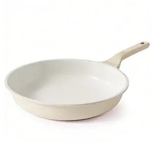 Nonstick Ceramic Frying Pan 11-Inch, Healthy Non Toxic Skillet, Induction Compatible Omelet Pan with Heat Resistant Handle, PFAS-Free, Cream White Nonstick Ceramic Frying Pan 11-Inch, Healthy Non Toxic Skillet, Induction Compatible Omelet Pan with Heat Resistant Handle, PFAS-Free, Cream White