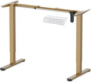 ErGear Electric Stand up Desk Frame,4 Memory Height Settings Height Adjustable Table Legs, Sit Stand Desk Frame Up to 47.2", Ergonomic Standing Desk Base Workstation, Gold Frame Only ErGear Electric Stand up Desk Frame,4 Memory Height Settings Height Adjustable Table Legs, Sit Stand Desk Frame Up to 47.2", Ergonomic Standing Desk Base Workstation, Gold Frame Only