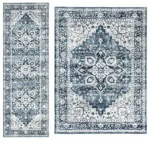 AMADA HOMEFURNISHING 5x7 and 2.7x8 Area Rugs Buying Together, Soft, Machine Washable, Stain-Resistant, Low-Profile Indoor Area Rugs with Non-Slip Backing & Durable Edge Binding AMADA HOMEFURNISHING 5x7 and 2.7x8 Area Rugs Buying Together, Soft, Machine Washable, Stain-Resistant, Low-Profile Indoor Area Rugs with Non-Slip Backing & Durable Edge Binding