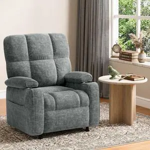 Pipishell Power Recliner Chair for Adults, One-Touch Synchronized Reclining, Oeko-TEX Chenille Fabric Electric Recliner with USB Ports, Cup Holder & Side Pockets, for Living Room & Bedroom Pipishell Power Recliner Chair for Adults, One-Touch Synchronized Reclining, Oeko-TEX Chenille Fabric Electric Recliner with USB Ports, Cup Holder & Side Pockets, for Living Room & Bedroom
