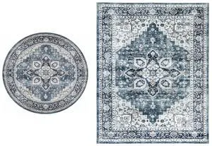 AMADA HOMEFURNISHING 8x10 and 5x5 Round Area Rugs Buying Together, Soft, Machine Washable, Stain-Resistant, Low-Profile Indoor Area Rugs with Non-Slip Backing & Durable Edge Binding AMADA HOMEFURNISHING 8x10 and 5x5 Round Area Rugs Buying Together, Soft, Machine Washable, Stain-Resistant, Low-Profile Indoor Area Rugs with Non-Slip Backing & Durable Edge Binding