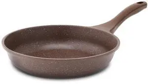 Nonstick Frying Pan Skillet, Omelette Pan, Healthy Stone Cookware Chef's Pan, PFOA Free, Toffee Brown (12.5 Inch) Nonstick Frying Pan Skillet, Omelette Pan, Healthy Stone Cookware Chef's Pan, PFOA Free, Toffee Brown (12.5 Inch)