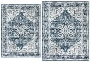 AMADA HOMEFURNISHING 8x10 and 6x9 Area Rugs Buying Together, Soft, Machine Washable, Stain-Resistant, Low-Profile Indoor Area Rugs with Non-Slip Backing & Durable Edge Binding AMADA HOMEFURNISHING 8x10 and 6x9 Area Rugs Buying Together, Soft, Machine Washable, Stain-Resistant, Low-Profile Indoor Area Rugs with Non-Slip Backing & Durable Edge Binding