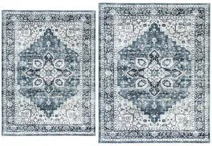 AMADA HOMEFURNISHING 8x10 and 9x12 Area Rugs Buying Together, Soft, Machine Washable, Stain-Resistant, Low-Profile Indoor Area Rugs with Non-Slip Backing & Durable Edge Binding AMADA HOMEFURNISHING 8x10 and 9x12 Area Rugs Buying Together, Soft, Machine Washable, Stain-Resistant, Low-Profile Indoor Area Rugs with Non-Slip Backing & Durable Edge Binding