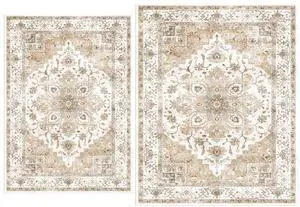 AMADA HOMEFURNISHING 8x10 and 6x9 Area Rugs Buying Together, Soft, Machine Washable, Stain-Resistant, Low-Profile Indoor Area Rugs with Non-Slip Backing & Durable Edge Binding AMADA HOMEFURNISHING 8x10 and 6x9 Area Rugs Buying Together, Soft, Machine Washable, Stain-Resistant, Low-Profile Indoor Area Rugs with Non-Slip Backing & Durable Edge Binding