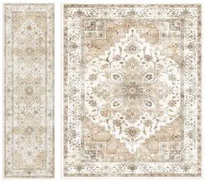 AMADA HOMEFURNISHING 8x10 and 2.7x10 Area Rugs Buying Together, Soft, Machine Washable, Stain-Resistant, Low-Profile Indoor Area Rugs with Non-Slip Backing & Durable Edge Binding AMADA HOMEFURNISHING 8x10 and 2.7x10 Area Rugs Buying Together, Soft, Machine Washable, Stain-Resistant, Low-Profile Indoor Area Rugs with Non-Slip Backing & Durable Edge Binding