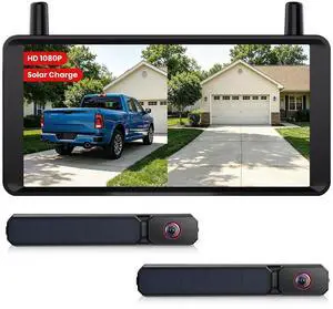 AUTO-VOX 2 Solar Wireless Backup Camera: 1Min Quick Install, Dual Antenna for Stable Real-Time View, 6" Dual-Split Screen with 1080P Color Night Vision, Long Battery Rechargable for Car Truck Trailer AUTO-VOX 2 Solar Wireless Backup Camera: 1Min Quick Install, Dual Antenna for Stable Real-Time View, 6" Dual-Split Screen with 1080P Color Night Vision, Long Battery Rechargable for Car Truck Trailer