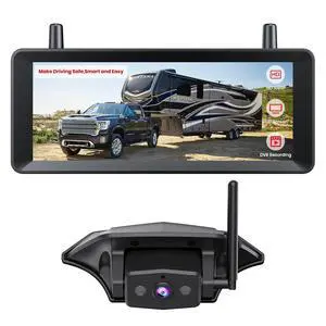 AUTO-VOX Wireless RV Backup Camera: 30Min Plug and Play Setup, Smooth Live View Even Past 60ft, 7.2" 1080P DVR Monitor, Super IR Night Vision Back up Camera Works with Pre-Wired RV, 5th Wheel, Trailer AUTO-VOX Wireless RV Backup Camera: 30Min Plug and Play Setup, Smooth Live View Even Past 60ft, 7.2" 1080P DVR Monitor, Super IR Night Vision Back up Camera Works with Pre-Wired RV, 5th Wheel, Trailer