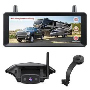 AUTO-VOX Wireless RV Backup Camera Bundle: 7.2'' Monitor, RV Camera (WF1), Bent Bracket-Flexible Monitor Position,Stable Live View Past 60ft, Super IR Night Vision for Pre-Wired RV, 5th Wheel, Trailer AUTO-VOX Wireless RV Backup Camera Bundle: 7.2'' Monitor, RV Camera (WF1), Bent Bracket-Flexible Monitor Position,Stable Live View Past 60ft, Super IR Night Vision for Pre-Wired RV, 5th Wheel, Trailer