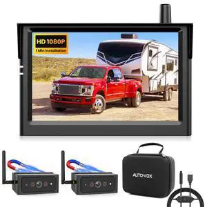 AUTO-VOX S4B Wireless Backup Camera Bundle: Includes 4PIN USB Cable & S4B CAM, Split-Screen Display, Quick Install, IP69K Waterproof, Ideal for Truck, Trailer, or Car AUTO-VOX S4B Wireless Backup Camera Bundle: Includes 4PIN USB Cable & S4B CAM, Split-Screen Display, Quick Install, IP69K Waterproof, Ideal for Truck, Trailer, or Car