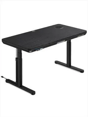 ErgoAV Smart Executive Electric Standing Desk, Wireless Charging, with Storage Drawer, Hidden Power Strip, Black ErgoAV Smart Executive Electric Standing Desk, Wireless Charging, with Storage Drawer, Hidden Power Strip, Black