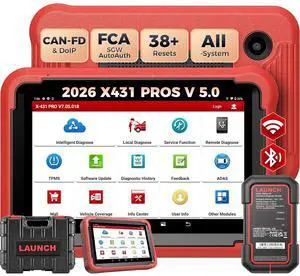 Launch X431 PROS V 5.0: 2026 Bluetooth Bidirectional Scan Tool with ECU Coding 38+ Reset for All System Car Diagnostic CANFD DOIP OBD2 Scanner 2 Yrs Update, Upgraded of PROS Elite, Same as V+ Launch X431 PROS V 5.0: 2026 Bluetooth Bidirectional Scan Tool with ECU Coding 38+ Reset for All System Car Diagnostic CANFD DOIP OBD2 Scanner 2 Yrs Update, Upgraded of PROS Elite, Same as V+