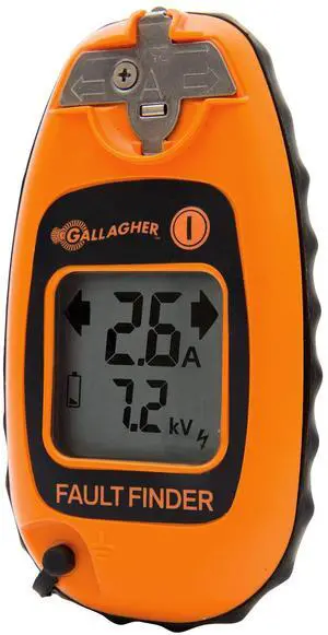 Gallagher Smartfix Fence Volt & Current Meter | Fault Finder for Electric Fencing | Digital Display with Directional Arrows | Measures Voltage, Amperage & Short Location | Saves Time on Repairs Gallagher Smartfix Fence Volt & Current Meter | Fault Finder for Electric Fencing | Digital Display with Directional Arrows | Measures Voltage, Amperage & Short Location | Saves Time on Repairs