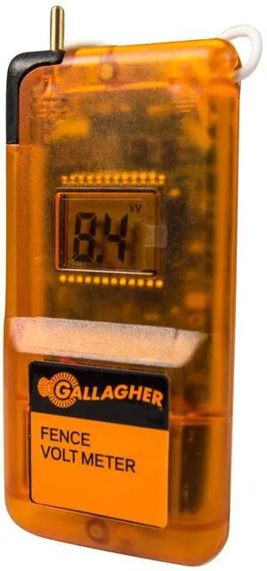 Gallagher Digital Volt Meter | Electric Fence Voltage Reader to Test, Trace & Diagnose Shorts and Faults |Auto Turn-On Indication | Easy Installation | Tough and Water Resistant Gallagher Digital Volt Meter | Electric Fence Voltage Reader to Test, Trace & Diagnose Shorts and Faults |Auto Turn-On Indication | Easy Installation | Tough and Water Resistant