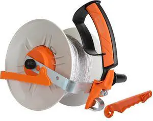 Gallagher Heavy-Duty Geared Electric Fence Reel | Pre-Wound with 1,312 ft of Turbo Wire | 3:1 Gear Ratio, Built-In Transport Hook, Impact-Resistant, Tangle-Free | For Pastures & Rotational Grazing Gallagher Heavy-Duty Geared Electric Fence Reel | Pre-Wound with 1,312 ft of Turbo Wire | 3:1 Gear Ratio, Built-In Transport Hook, Impact-Resistant, Tangle-Free | For Pastures & Rotational Grazing