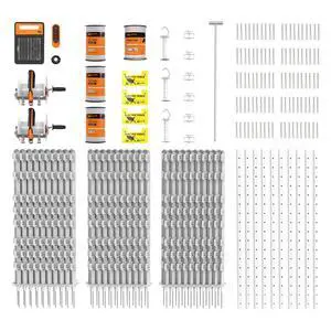 Food Plot Electric Fence Kit | Deer Exclusion Fence System for Up to 1 Acre | Solar Powered Wildlife Deterrent Fence | Complete Kit for Protecting Food Plots and Crops Food Plot Electric Fence Kit | Deer Exclusion Fence System for Up to 1 Acre | Solar Powered Wildlife Deterrent Fence | Complete Kit for Protecting Food Plots and Crops