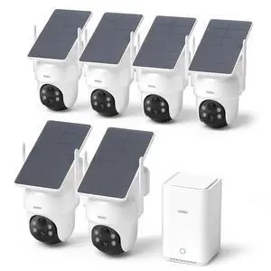 aosu Security Cameras Wireless Outdoor, 6-Cam Kit, No Subscription Required, aosuBase Expandable to 1TB (32GB Built-in), 360° Pan & Tilt, Human Auto Tracking, 5MP Color Night Vision, Easy Setup aosu Security Cameras Wireless Outdoor, 6-Cam Kit, No Subscription Required, aosuBase Expandable to 1TB (32GB Built-in), 360° Pan & Tilt, Human Auto Tracking, 5MP Color Night Vision, Easy Setup