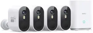 aosu Security Cameras Outdoor Wireless, 4-Cam-Kit, 166° Ultra-Wide-Angle, Battery Powered, No Subscription Required, Home Security Cameras System with 2K Color Night Vision, Spotlight, Motion Alert aosu Security Cameras Outdoor Wireless, 4-Cam-Kit, 166° Ultra-Wide-Angle, Battery Powered, No Subscription Required, Home Security Cameras System with 2K Color Night Vision, Spotlight, Motion Alert