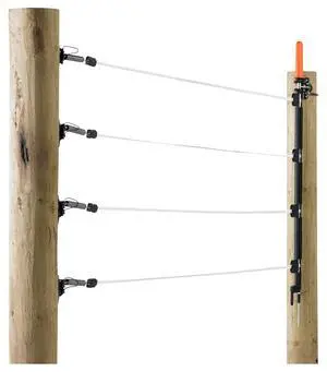 Gallagher Four Strand Tape Electric Fence Gate | Convenient Easy to Open Electrified Gate for Sheep, Horses, Livestock, Beehives, and More | Stretches up to 20 ft Gallagher Four Strand Tape Electric Fence Gate | Convenient Easy to Open Electrified Gate for Sheep, Horses, Livestock, Beehives, and More | Stretches up to 20 ft