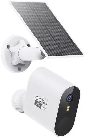 aosu Add-on Cam, 3K/5MP, Solar Powered, Up to 4PCS Security Cameras Can be Connected to 1 aosuBase, Requires SolarCam/WirelessCam System's aosuBase (Not Doorbell Base Station) aosu Add-on Cam, 3K/5MP, Solar Powered, Up to 4PCS Security Cameras Can be Connected to 1 aosuBase, Requires SolarCam/WirelessCam System's aosuBase (Not Doorbell Base Station)