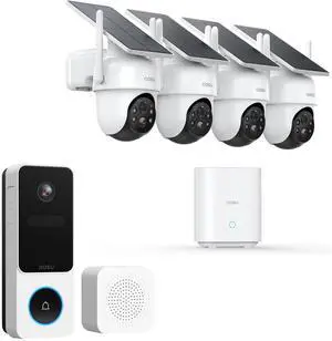 aosu Security Cameras Outdoor Wireless, 4 Cam-Kit, No Subscription Doorbell Camera Wireless - Head-to-Toe View, Intelligent Parcel Detection aosu Security Cameras Outdoor Wireless, 4 Cam-Kit, No Subscription Doorbell Camera Wireless - Head-to-Toe View, Intelligent Parcel Detection