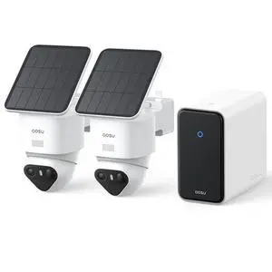 aosu T2 Ultra 4K Solar Security Cameras Wireless Outdoor, 2-Cam Kit, Smart Home Security System with TrueColor Night Vision, AI Recognition&Motion Tracking, 360°Pan&Tilt, Expandable 16TB Local Storage aosu T2 Ultra 4K Solar Security Cameras Wireless Outdoor, 2-Cam Kit, Smart Home Security System with TrueColor Night Vision, AI Recognition&Motion Tracking, 360°Pan&Tilt, Expandable 16TB Local Storage